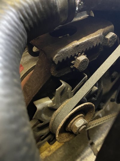 How to tighten alternator clearance belt