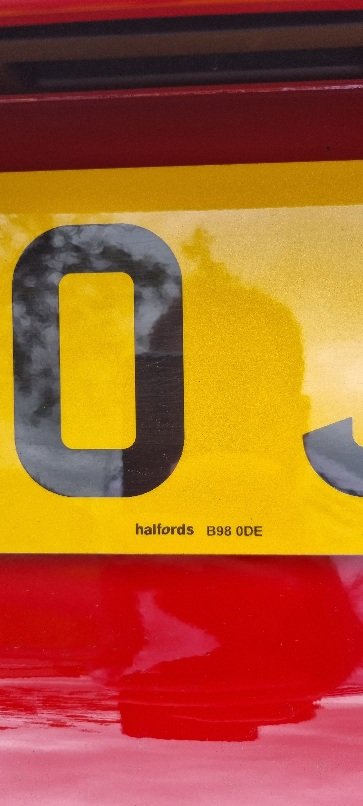 Halfords chrome deals number plate surround