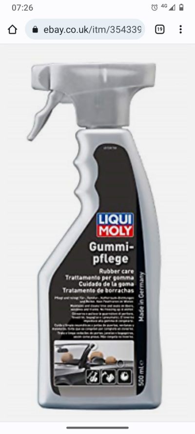 Gummi Pflege on rubber trims/seals, Detailing, Page 4