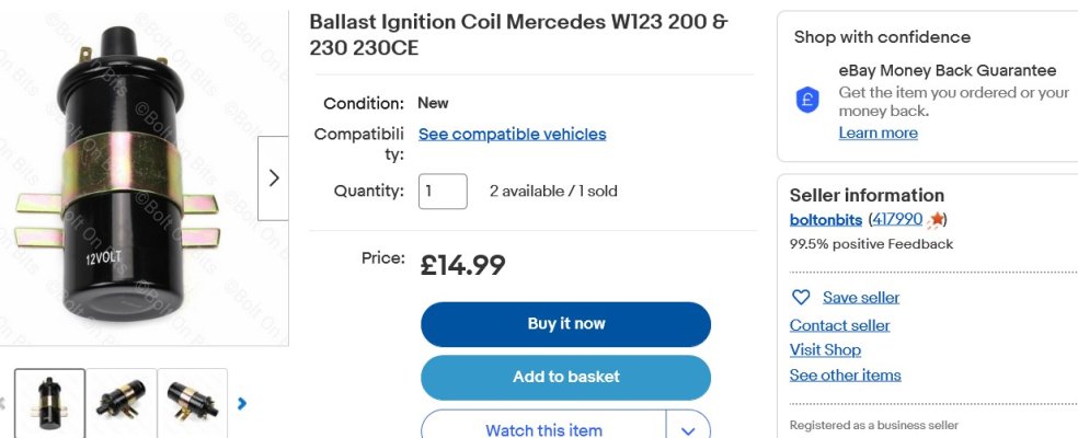 Screenshot 2023-06-03 at 10-31-30 Ballast Ignition Coil Mercedes W123 200 & 230 230CE eBay.jpeg