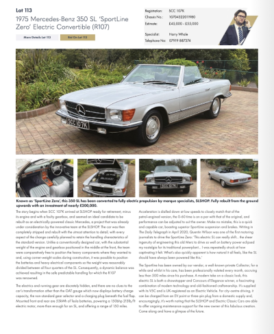 Classic mercedes electric conversion online