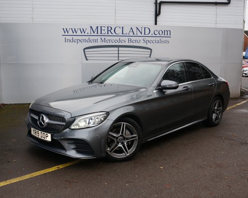 2019 (19) MERCEDES BENZ C220D AMG LINE PREMIUM SALOON DIESEL AUTO GREY ...