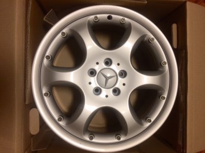 Genuine Merc SILVER ARROW albireo BBS split rims S class SL CL w220 ...