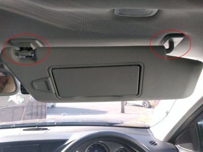 Mercedes deals sun visor