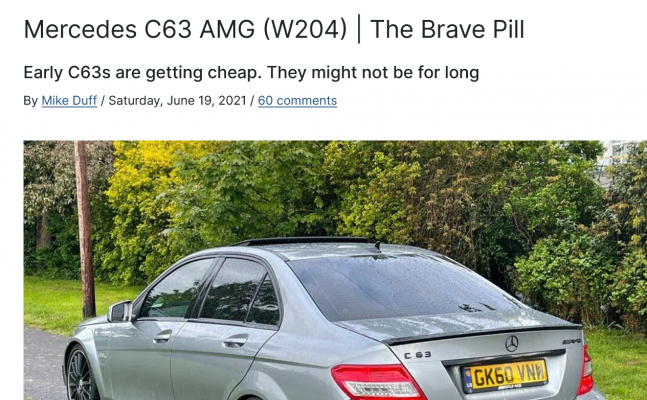 Mercedes C63 AMG (W204)  The Brave Pill - PistonHeads UK