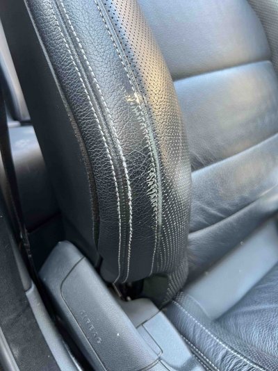 Vinyl seat repair.  Mercedes-Benz Forum