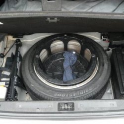 spare wheel and tool kit