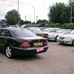 In the car park at Wandsworh Mercedes=Benz