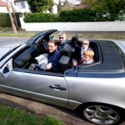 Family car (note dog in front)!