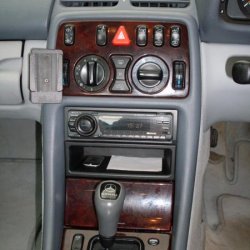 Central console showing CD player etc