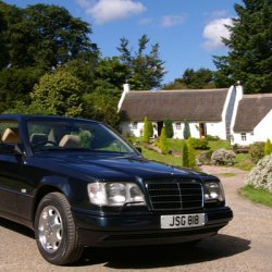 MB E320 Coupe - new wings, windscreen and full respray July 2009