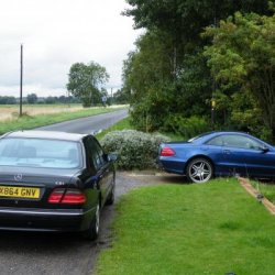 Parked up with my dads SL500 in the driveway.