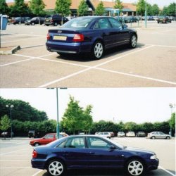 This is what I drove 10 years ago -

Audi S4 (B5 Model)
Azure Blue
Platinum Leather
BOSE Sound

And no shite alu-bling window trim... :-)