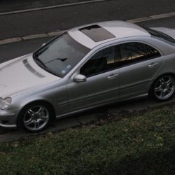 My C32 with my new 18" Alloys