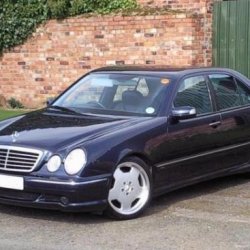 My 2000 E55 in Azurite Blue & Anthracite Leather