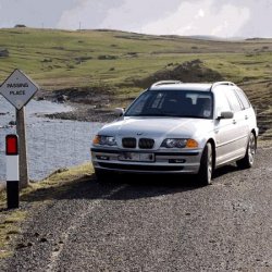 bmw on road