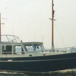 My Kempala Kotter, a very well built boat, 22 tonnes of old style. Built for the owner of the yard as a prototype, he gave the keys to the business to