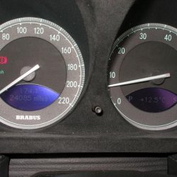 BRABUS 220 MPH Recalibrated Speedo!