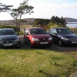 My Friends Lexus, my mum's Fiat and my CDI. She described it as 'a rose between two thorns'