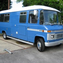 Media 'My 1985 Mercedes 508D self converted Camper this is her completed with her first hand painted coat of paint. she is now being stripped down again to b' in album 'My cars'