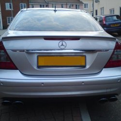 E63 spoiler, Facelift rear conversion