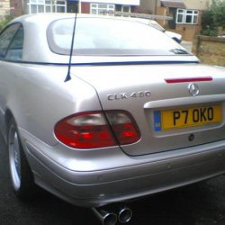 I transfered my Sebring exhaust from my old CLK 320 which was traded in.