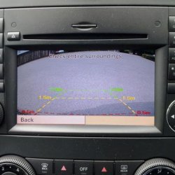 Rear view camera picture on Comand, it auto switches when reverse gear is selected