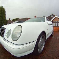 Camera with fish eye lens.Suspension kit fitted