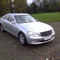 Big parking bay makes the car look unusually small