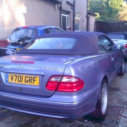 my clk w208 out for under the cover