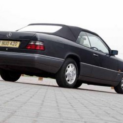 Rear shot of the E320 cabriolet