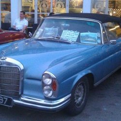 W111 at the Ace Cafe. 23 May 2012