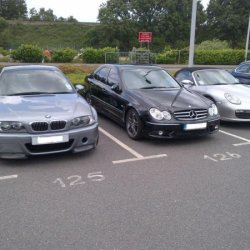 Friends M3CSL & BoxsterS along side my C55AMG @ MBW