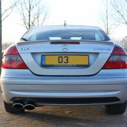 Facelift GPS roof Aerial + CLK55 AMG Rear Exhaust + Facelift rear lights