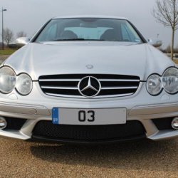 CLK63 AMG Front bumper with Carbon Wrap central cut out