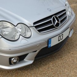 CLK63 AMG Front bumper with Carbon Wrap central cut out