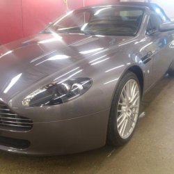 A customers 2009 Vantage V8. It's a funny thing that there are badges all over the car saying it's handbuilt by Aston Martin and then you look underne