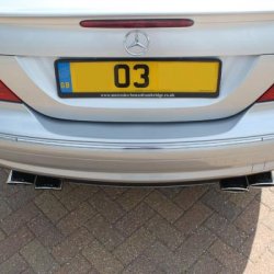 OEM CLK63 AMG Quad Exhaust