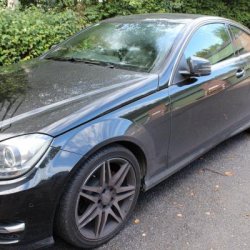 Dirty car awaiting it's Maintenance Wash & Valet at Auto Di Lusso