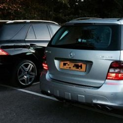 Two generations of ML63 AMG, side by side: W164 (M156) and W166 (M157)