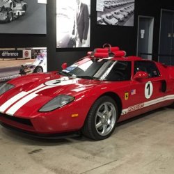 2002 Ford GT prototype for production car in 2005. Shelby factory, Las Vegas