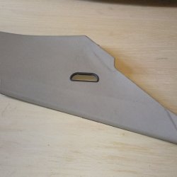 Rear pillar right side panel - cream leather