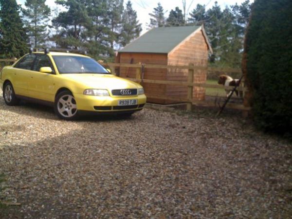 1998 Audi A4 1.8t Sport - Lowered, black grills and badges.