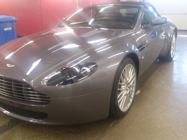 A customers 2009 Vantage V8. It's a funny thing that there are badges all over the car saying it's handbuilt by Aston Martin and then you look underne