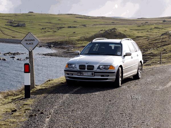 bmw on road