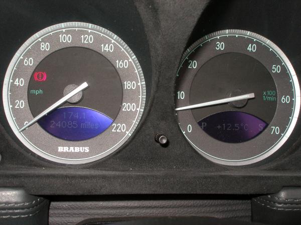 BRABUS 220 MPH Recalibrated Speedo!