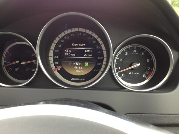 C63 MPG Good!! Driven carefully.