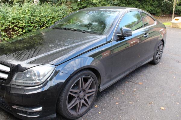 Dirty car awaiting it's Maintenance Wash & Valet at Auto Di Lusso