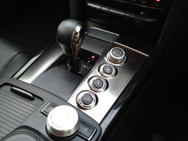 E gate, with the AMG button.
The button instantly places the transmission, suspension and traction control settings where you like them, for example