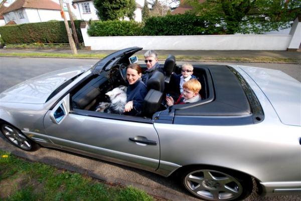 Family car (note dog in front)!